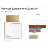 Pure Gold Euphoria Men 100ML EDP Hombre Calvin Klein