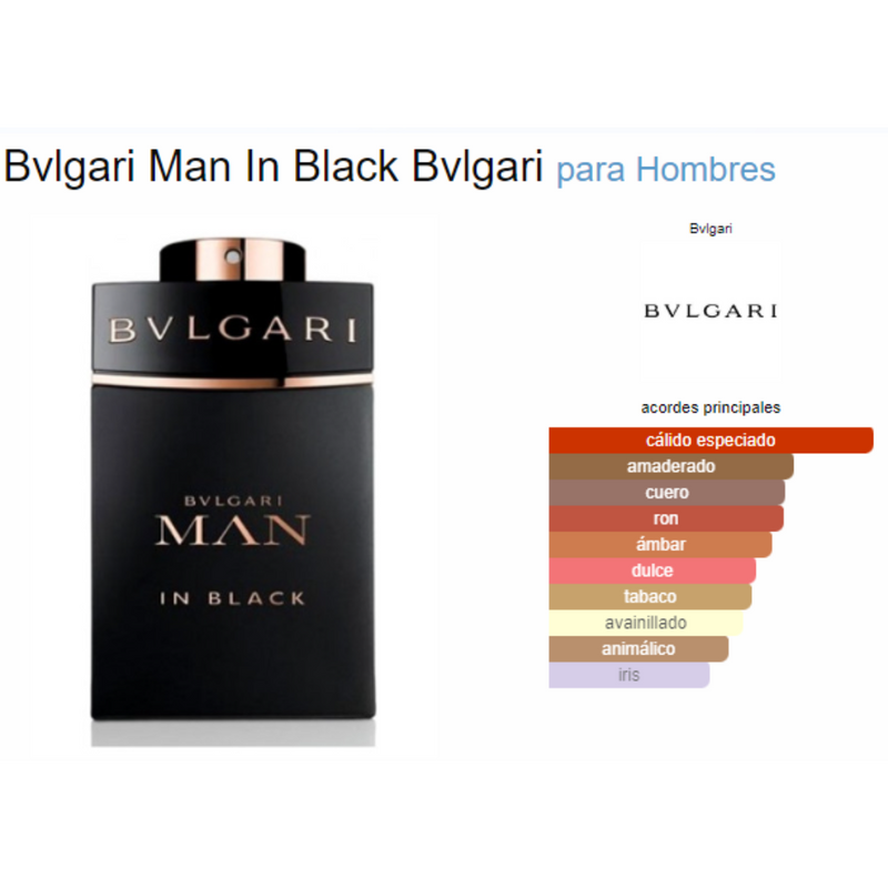 Bvlgari Man In Black EDP 100 ML .