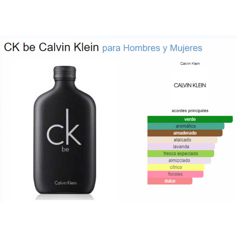 CK Be Unisex 100ML EDT Calvin Klein Cosmetic