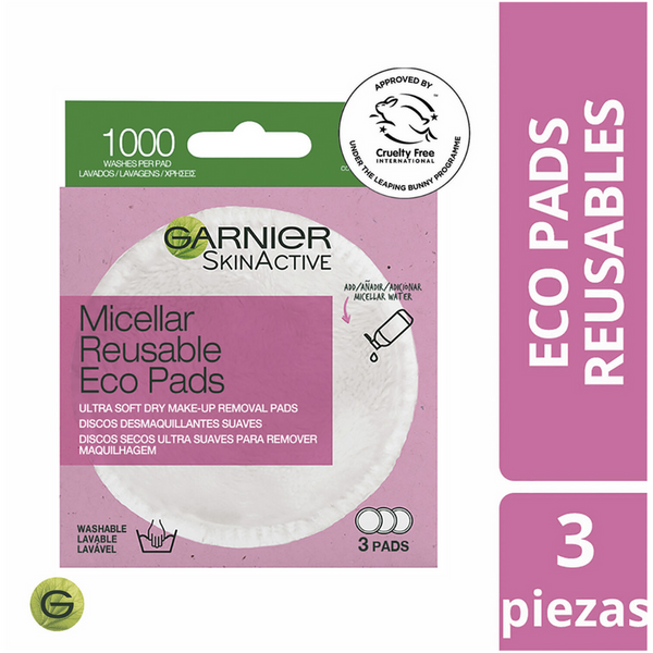 Garnier Skin Active Micellar Reusable Eco Pads x3