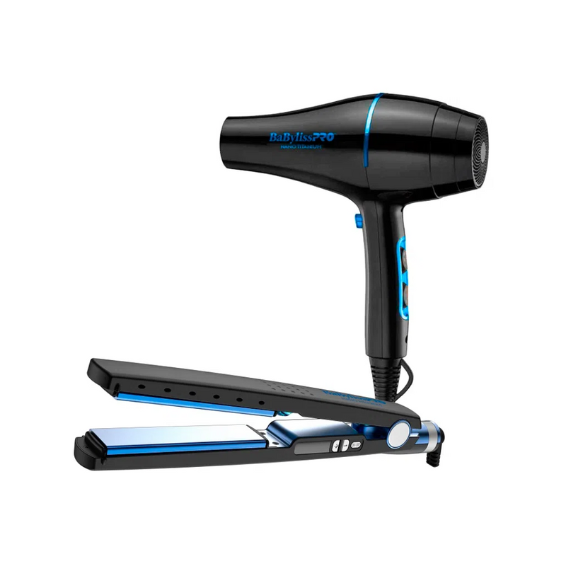Kit Plancha de 32 mm Secador de 2000 w Negro Babyliss Pro – Cosmetic