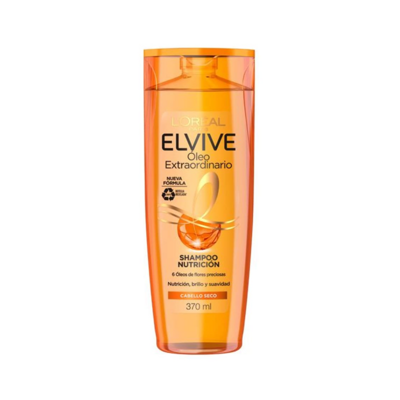 LOréal Paris Shampoo Elvive Oleo Extraordinario Nutrición 370 ML