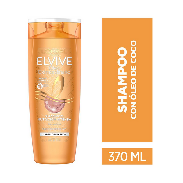 L'oréal Paris Shampoo Elvive Óleo Extraordinario Cabello Muy Seco 370 ML