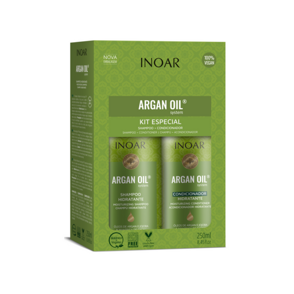 Pack INOAR Argan Oil Shampoo + Acondicionador 250ml