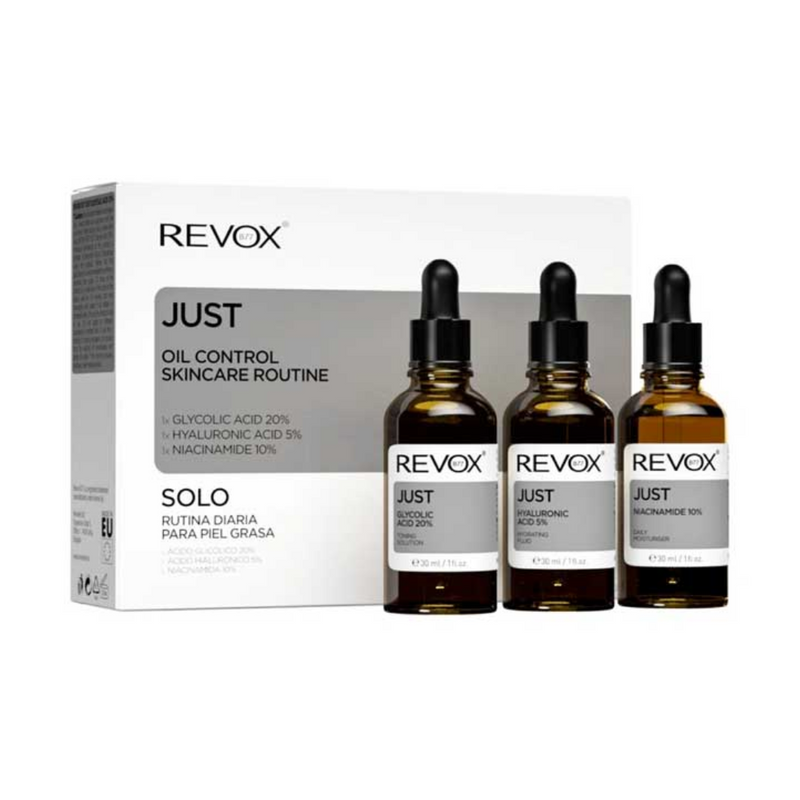 SET Revox - Just - Rutina Diaria para Piel Grasa 3x30ml – Cosmetic