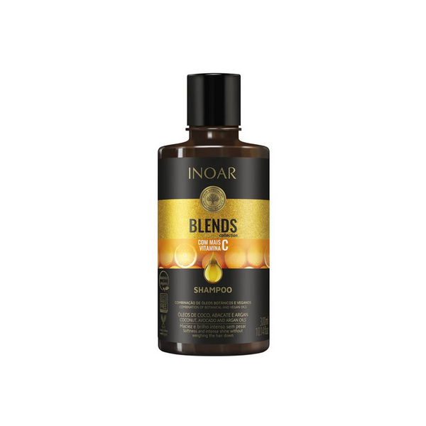 Shampoo Blends INOAR 300ml Vegano Vitamina C Brillo Hidrata