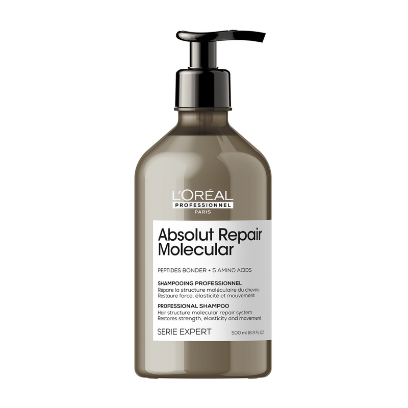 Shampoo Profesional Sin Sulfatos para cabellos dañados Absolut Repair Molecular 500ml