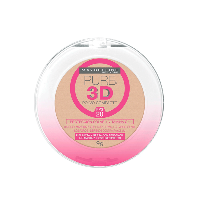 Polvo Pure 3D 330 Destello Dorado Maybelline / Cosmetic