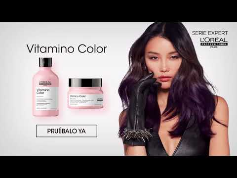 Set Cabello Con Color Vitamino Color Shampoo 300 ml + Máscara 250 ml