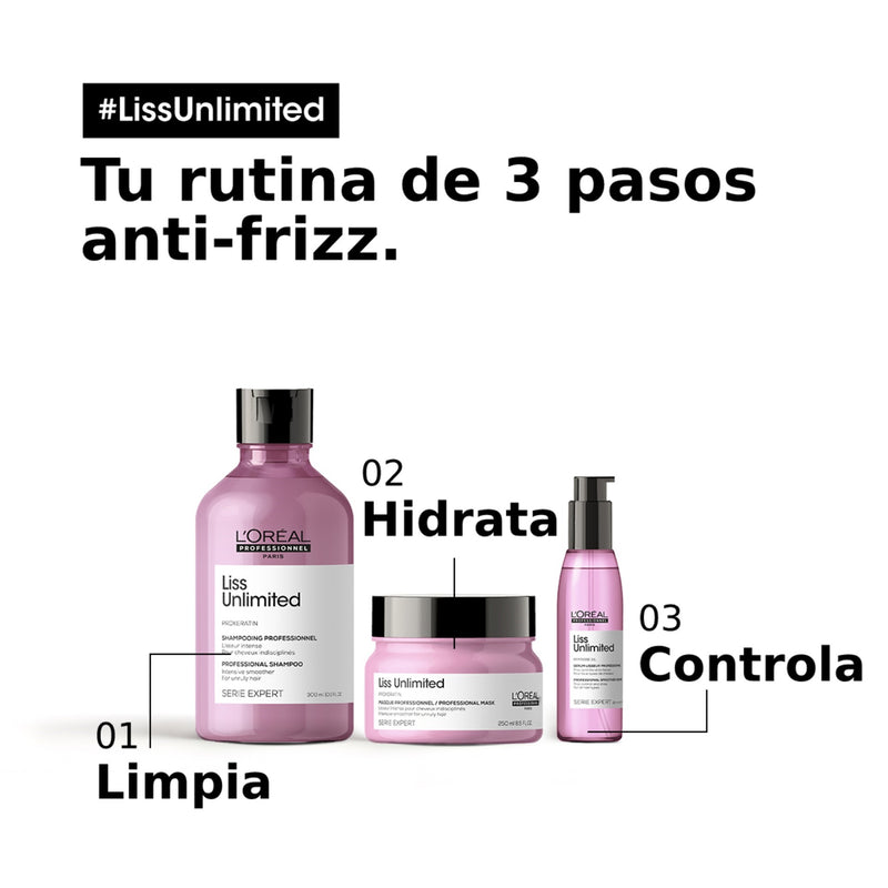 Shampoo Serie Expert Liss Unlimited 1500 ml Loreal Pro